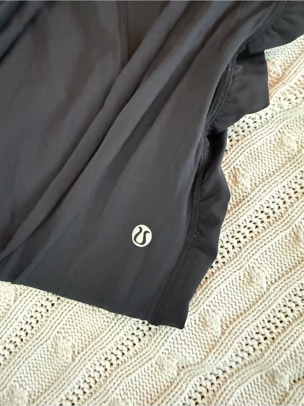 lululemon athletica Heather Gray and Black Athletic full length leggings